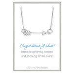 Dainty Sterling Silver Arrow Necklace for Women, Graduation Gift Necklace, Motivational Gift Necklace, Arrow Necklace Silver