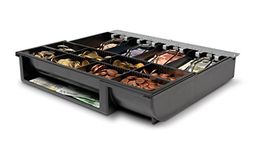 Safescan 4141T1 Adjustable Tray that Organises The Cash Inside Your Cash Drawer - Till Drawer Tray with 4 Note and 8 Coin Slots - Suitable for The Safescan SD-4141 and HD-4141S Cash Register Drawers