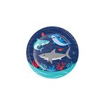 Creative Converting PC350498 Shark Party Paper Lunch Plates I Blue I 8 Pcs