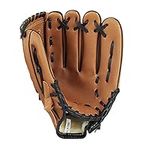 Children Teens Softball Baseball Gloves Soft PU Leather Batting Glove Thickening Pitcher Softball Gloves Left Hand Catcher's Mitt Practicing Training Competition Gloves 9.5Inch/11.5Inch