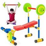 Meooeck Kids Weight Bench Set Fitne