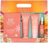 Pacifica Beauty, Bright Stars for Glowing Skin, Glow Baby, Vitamin C Trial Skin Care Kit, Face Mask, Cleanser, Face Wash, Face Scrub, Holiday Skincare Kit, Stocking Stuffer, Travel Size, Vegan