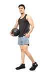 FUAARK Men Gym Tank Tops Sleeveless Sports Vest (X-Large, Black)