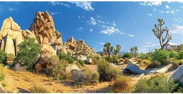 AWERT 48x18 inches Reptile Habitat Background Stone Blue Sky Oasis Cactus Sun and Desert Terrarium Background Polyester Background