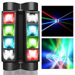 Big Dipper DJ Lights RGBW 4-in-1 Stage Lights LED Spider Moving Head Light Sound Activated DMX Party Lights for Bar, Band, Wedding, Concert, Disco Stage Lighting, Christmas, 1 Pack