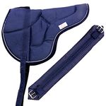 Best Friend English Style Bareback Pad, Navy/Purple, Horse Size