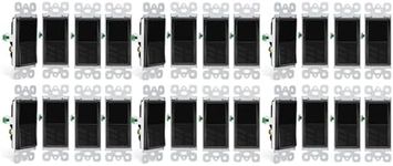 Greencycle Black 3 Way Light Switch,24PK Three Way Single Pole Switches, 15A 120-277V Rocker Paddle Wall Switch,On Off Switches, Self-Grounding, UL Certified,Residential and Commercial Grade