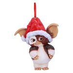 Nemesis Now Gremlins Gizmo in Santa Hat Hanging Festive Decorative Ornament, Red, 10.5cm