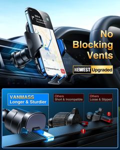 VANMASS Car Phone Holder – Universal Dashboard & Windshield Mount