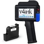 v4ink B35 Handheld Inkjet Printer with 1 Inch (25.4mm) Print Height for Printing Expiry Date QR Code Barcode Picture Batch Number and Variable Data on Any Porous and Non-Porous Surfaces