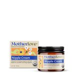 Motherlove Nipple Cream (59 mL) Organic Lanolin-Free Herbal Ointment For Breastfeeding—Soothe Nursing Nipples & Use as a Pump Lubricant—No Need to Remove Prior to Pumping or Nursing—Non-GMO, Cruelty-Free