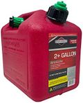 Briggs & Stratton Two Gallon Gas Can, EPA Approved, Smart Fill Spout, and Fire Mitigation (FMD) Compliant,Red