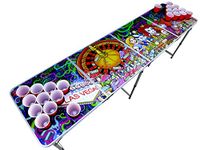 Alice in Las Vegas Beer Pong Table Poker Psychedelic