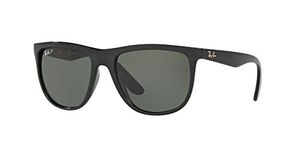 Ray-Ban Unisex Uv Protected Sunglasses ( Green Lens/Black Frame|0Rb4251I|56 Mm, Round)