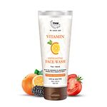 TNW-The Natural Wash Vitamin C Face Wash - 100ml | Enriched with Niacinamide, Orange Peel & Tomato Extracts | Face Wash For Glowing, Refresh & Toned Skin | All Skin Types | Facewash For Men & Women