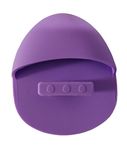 Okayji Cleansing Pads, Silicone Face Scrubbers Soft Exfoliates Cleansing Tool Massage Blackhead Removing Baby Pet Shower (Purple)