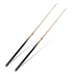 JEPNJPU Pool Cue Stick,Hardwood 36inch/42inch/48inch/57inch Billiard Cue Sticks Set of 2/4,Table Pool Stick for Beginners,Cue for Pool Table,Pool Sticks with 13mm Tip