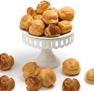 Andy Anand Fresh Sugar Free Profiterole Bignè Choux , French Cream Puff, 12 pcs, Chocolate, Wild Berry & Vanilla, Made in France by world famous La Pasticceria, Bruche Valley, Slowly savor for an amazing experience with a luxuriously creamy feel 14 oz