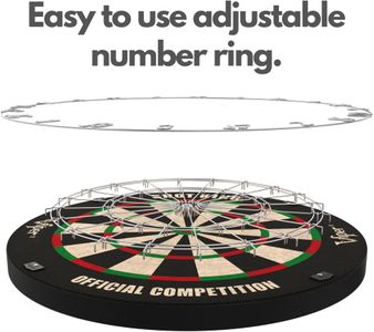 Viper Shot King Steel Tip Dartboard – Regulation Size, Staple-Free Bullseye