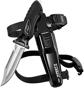TUSA FK-910 X-Pert II Dive Knife, Drop Point, Black