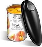 YUET Electric Tin Opener Can Openers Portable One Touch Automatic Battery Operated Hands-Free for Seniors with Arthritis Eliminate Hand Pain HelpPrevent Injuries Strain (Black)