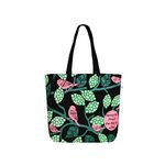 Eco Right Aesthetic Canvas Tote Bag for Women - Large, Reusable, Zippered Tote Bag with Inner Pocket, Perfect for School, Shopping, Work, Beach, Cute & Eco-Friendly Gift for Girls, Teachers, Mothers