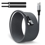 owlhold Link Cable Compatible with Oculus Quest 2(10FT), USB3.0 USB to Type C Cable Braided 90 Degree USB Charging Cable for Fast Data Transfer for Oculus Quest 1/Quest 2, Virtual Reality Headsets