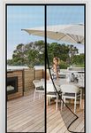 Ajiteogy Magnetic Fly Screen Door 90 X 210CM, Fiberglass Magnetic Screen Door with Powerful Magnets,Enhanced Durability,and Pest Control for Indoor and Outdoor Spaces