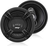 3-Way Universal Car Stereo Speakers - 240W 5.25” Triaxial Loud Pro Audio Car Speaker Universal OEM Quick Replacement Component Speaker Vehicle Door/Side Panel Mount Compatible - Pyle PL513BK (Pair)