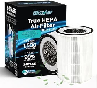 HEPA Replacement Filter - Compatible with Kery Plus Air Purifier for Home - Powerful Indoor Filtration for Smoke, Dust, Pet Dander & Particles - Easy to Install for Quick Replacement