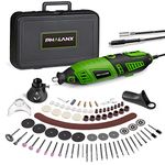 PHALANX 180W Rotary Tool Kit, 1.5-Amp 6 Variable Speed with Flex Shaft, 8000-32000RPM Rotary Multi-Tool& 139pcs Accessories Kit, Power Multiuse Set Prefect for Crafting Projects and DIY Creations