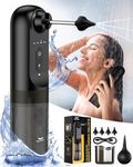 Hommie Ear Wax Removal Kit, Electric Ear Cleaner Ear Wax Remover, Ear Irrigation System With 4 Pressure Modes & 4 Reusable Nozzles IPX7 Waterproof for Shower Use With Basin & Ear Syringe Bulb