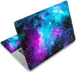 Laptop Skin Sticker Decal,12" 13" 13.3" 14" 15" 15.4" 15.6 inch Laptop Vinyl Skin Sticker Cover Art Protector Notebook PC (2 Wrist Pad Skin Included), Decorative Waterproof Removable, Nebula Galaxy