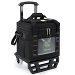 TOURIT Portable 50-Can Collapsible Rolling Soft Cooler with 29L of Space&Reinforced All-Terrain Cart with Wheels Easy Transportation,Beach Ice Chest,Large Leakproof Travel Cooler for Grocery Shopping