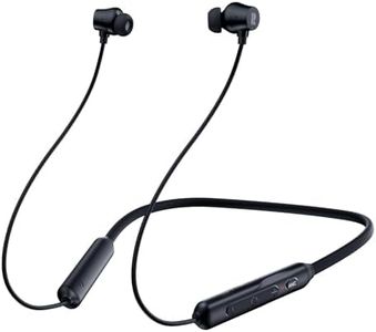 Active Noise Cancelling Headphones, Wireless In Ear Neckband Bluetooth Headphones with 3 AI Mics ENC, 60Hrs Playtime, V5.3 Magnetic Earbuds, Multipoint Connection Earphones for Work/Travel/Home/Office