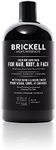 Brickell Men's Rapid Wash, Natural and Organic 3 in 1 Body Wash Gel for Men, 16 Ounce, Fresh Mint Scent