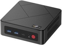 BOSGAME E4 Mini PC, AMD Ryzen 5 3550H Mini Computers, 16GB DDR4 1TB PCIe SSD Desktop Computers, Dual RJ45 LAN, 4K Triple Display, USB-C, USB 3.2, Wi-Fi 5/BT 5.0 for Office, Home & Streaming