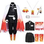 Antsparty Anmie Cosplay Costume Set for Kids Adults, Kimono Cosplay Outfits Anmie Cosplay Cloak for Halloween Carnaval Pretend Play Fancy Dress