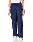 Cherokee Women's Tall Infinity Low-Rise Straight Leg Drawstring Pant, Navy, Small