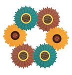 WOODTULA Silicone Trivet Mat Set of 6 - Trivets for Pots & Hot Dish - Trivet Mat for Hot Pots Cup Mat Coasters - Kitchen Decor Mats (Set of 6, Small, Multi)