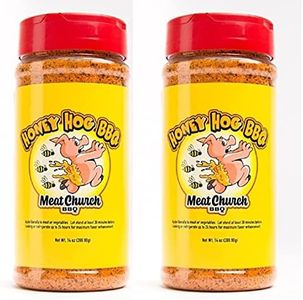 Meat Church BBQ Rub Combo: Two Bottles of Honey Hog (14 oz) BBQ Rub and Seasoning for Meat and Vegetables, Gluten Free, Total of 28 Ounces