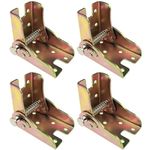 4 PCS 90 Degree Self Locking Foldable Hinges,Folding Table Legs,Support Brackets