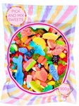 Village Sweet Co Pick & Mix Sweets in Resealable Sweeties Pouch - 900g Sweet Mix of Gummy, Jelly, Fizzy, Sour, Candy.