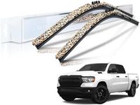 Clix Wipers - Dodge RAM 1500 (22"/22") Jersey Girl Leopard Print Windshield Wiper Blades, All-Weather Replacement Wipers - Complete Front Set of 2, Includes Quick Connect Clips (2010-2018)