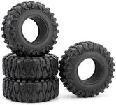 XUNJIAJIE 4pcs 2.2inch 120mm RC Rubber Wheel Tyre Tires with Foam Insert for 1/10 RC Crawler Car Axial Wraith 90018