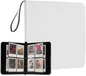 GOLDBARLEY 240 Pockets Portable Binder Large Photo Album Book For i-Type Square Polaroid Photos and Instax Wide Film Pictures (White)