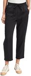 GAP Womens Easy Straight Pull-on Pants, True Black, Small Tall US