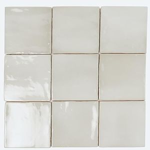 Glossy Green Ceramic Square Wall and Floor Tile – 3.94" x 3.94" – 60 Pieces Cover – Not Peel & Stick Bathroom Shower Kitchen Backsplash Tile
