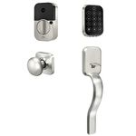 Yale Assure Lock 2 Key-Free Touchscreen with Wi-Fi and Ridgefield Handle in Satin Nickel