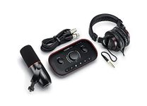 Focusrite Vocaster Two Studio — Podcasting Interface for Recording Host & Guest, with Professional Quality Vocaster DM14v Dynamic Microphone & HP60v Headphones. Two Mic Inputs & Two Headphone Outputs